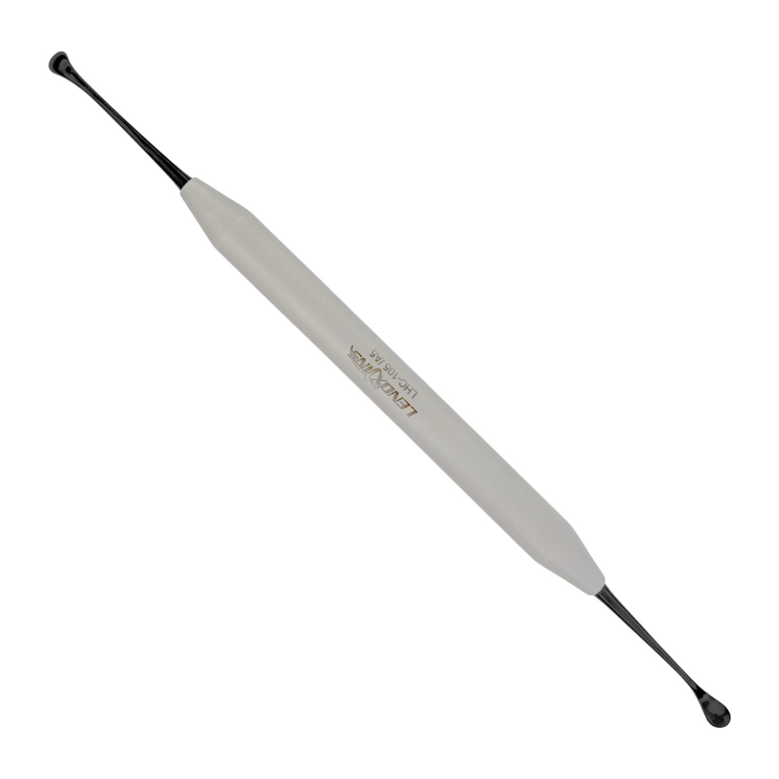Molt Surgical Curette 4mm with a stainless steel working end, designed for precise periodontal debridement and soft-tissue curettage, featuring a sleek handle and dual-ended tips.