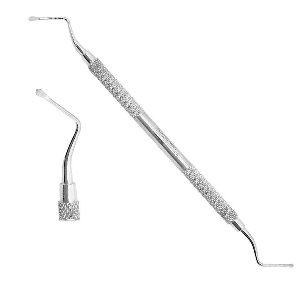 LSM-120-D11-2x-Dental-Lucas-Bone-Curettes-2MM-Solid-Handle-Surgical-Dental-Instruments-copy-1.jpg Lucas Bone Curettes, 2MM Non-Serrated - Image 1