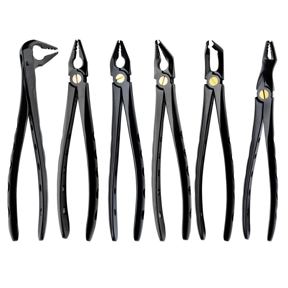 Deep Gripping Extracting Forceps Set of 6 - Image 1