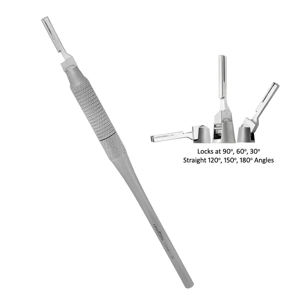 Six Way Adjustable Angled Scalpel Handle - Image 1
