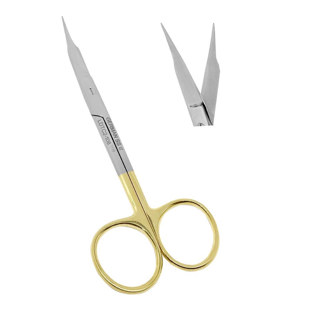LDTC2-108-Goldman-Fox-Scissors-13cm-CVD-TC-Surgical-Dental-Instruments-CE-copy.jpg Goldman-Fox Scissors 13cm Curved TC - Image 1