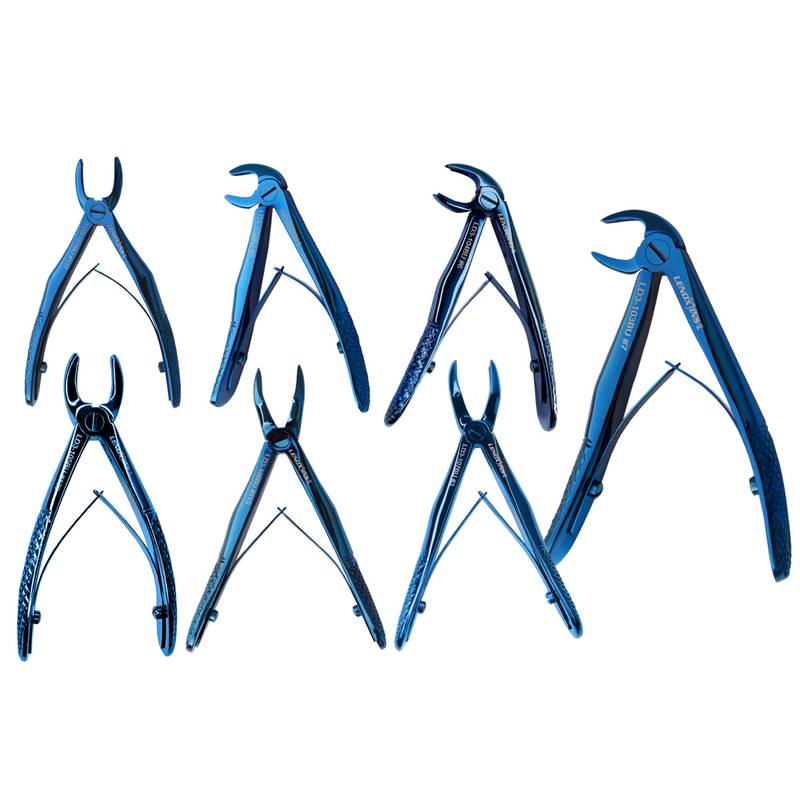 Pediatric Extracting Forceps Set of 7 - Image 1