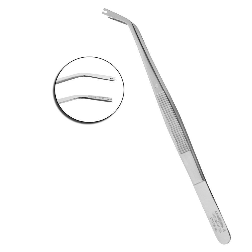 LD13-120-DENTAL-TWEEZERS-CORN-SUTURE-PLIERS-15CM-copy-1.jpg Corn Suture Forceps 15cm - Image 1