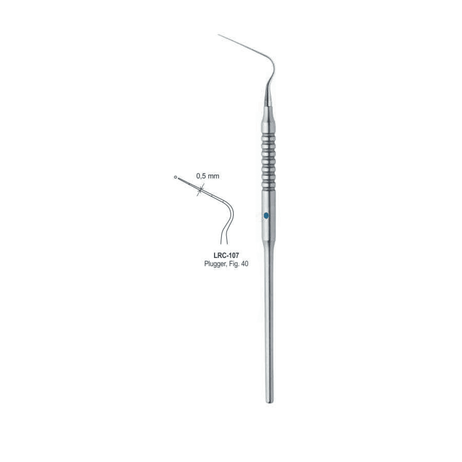 7 Root Canal Single Ended Plugger Fig. 40 0.5MM - Image 1