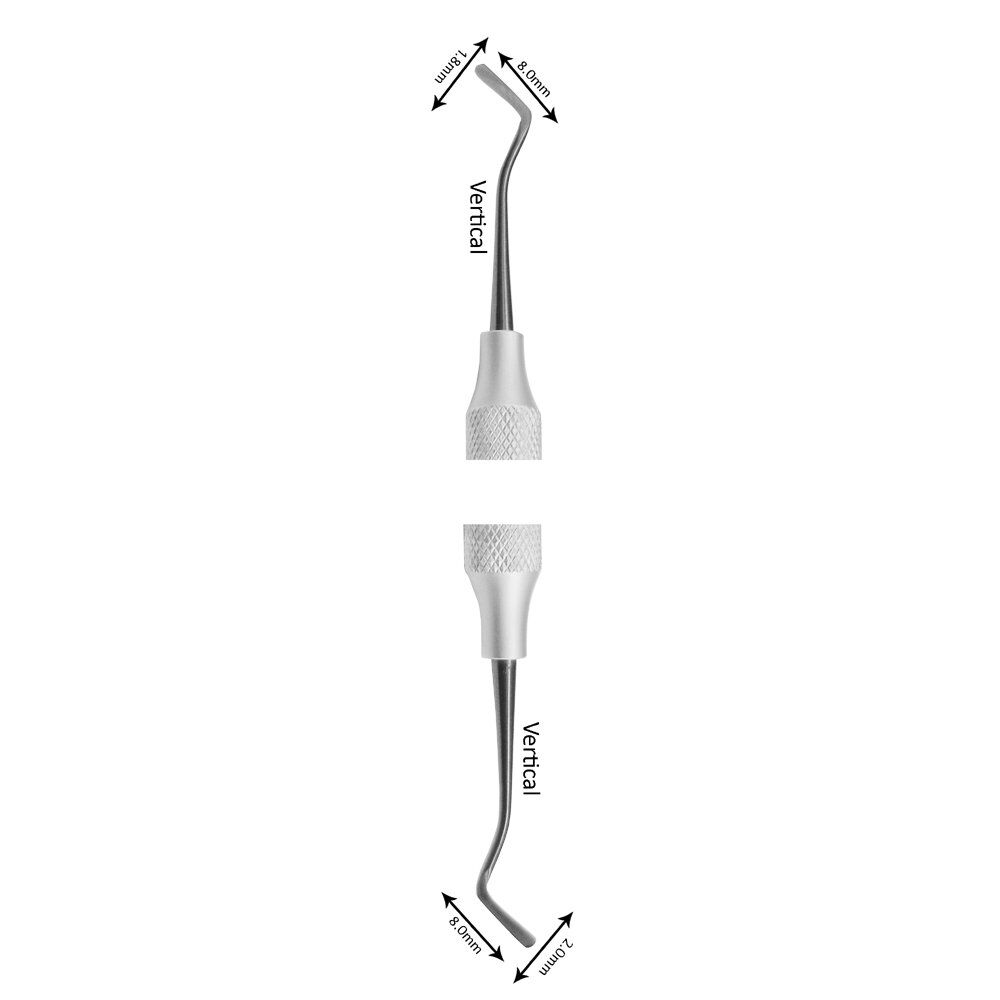 Composite Filling Instruments Double Ended Vertical 1.8x8.00MM / 2.00x8.00MM- TT Black Points - Image 1