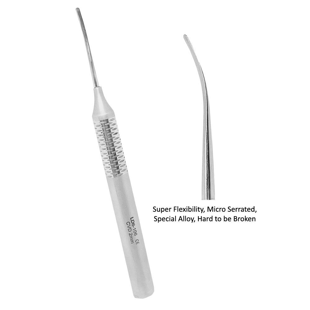 LD6-106-Dental-Super-Flexible-Periotomes2mm-CVD-High-quality-Dental-instruments-copy.jpg Super Flexible Periotomes Curved 2mm - Image 1