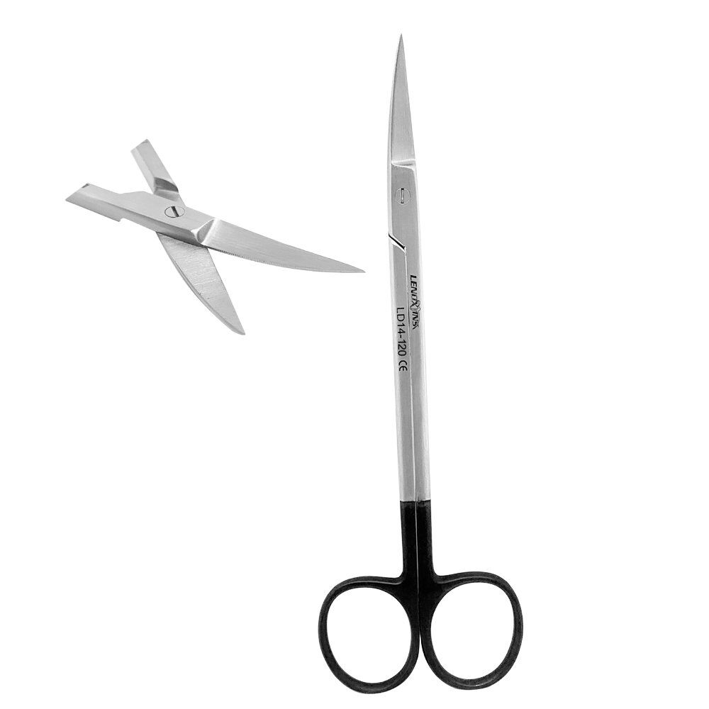Kelly Dental Scissors 16cm Curved Saw Edge Super Cut - Image 1