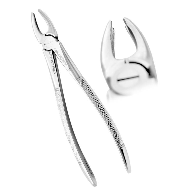 LD1-103-EXTRACTING-FORCEPS-ENGLISH-PATTERN-UPPER-INCISORS-AND-CANINES-FIG-3.jpg Extracting Forceps Fig. 3 Upper Incisors and Canines - Image 1