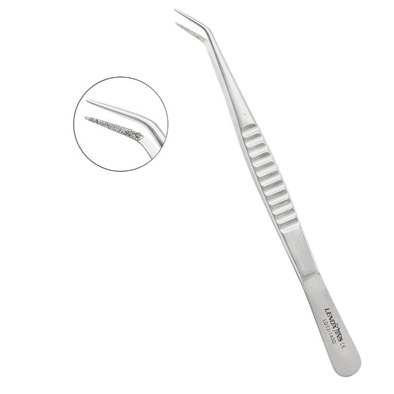 LD13-140D-Cotton-Plier-16cm-Fine-Point-1-1.jpg Cotton Pliers Diamond Dust Coated Fine Point - Image 1