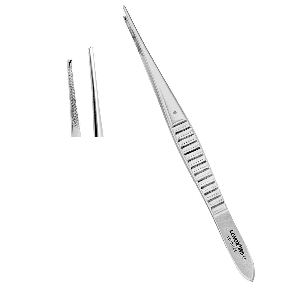 LD13-145-Surgical-Tissue-Forceps-15cm-copy-1.jpg Tissue Forceps 15cm - Image 1