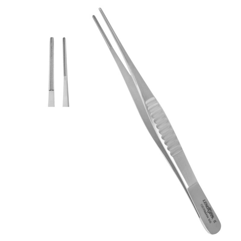 Debakey Atraumatic Tissue Forceps Str 16cm - Image 1