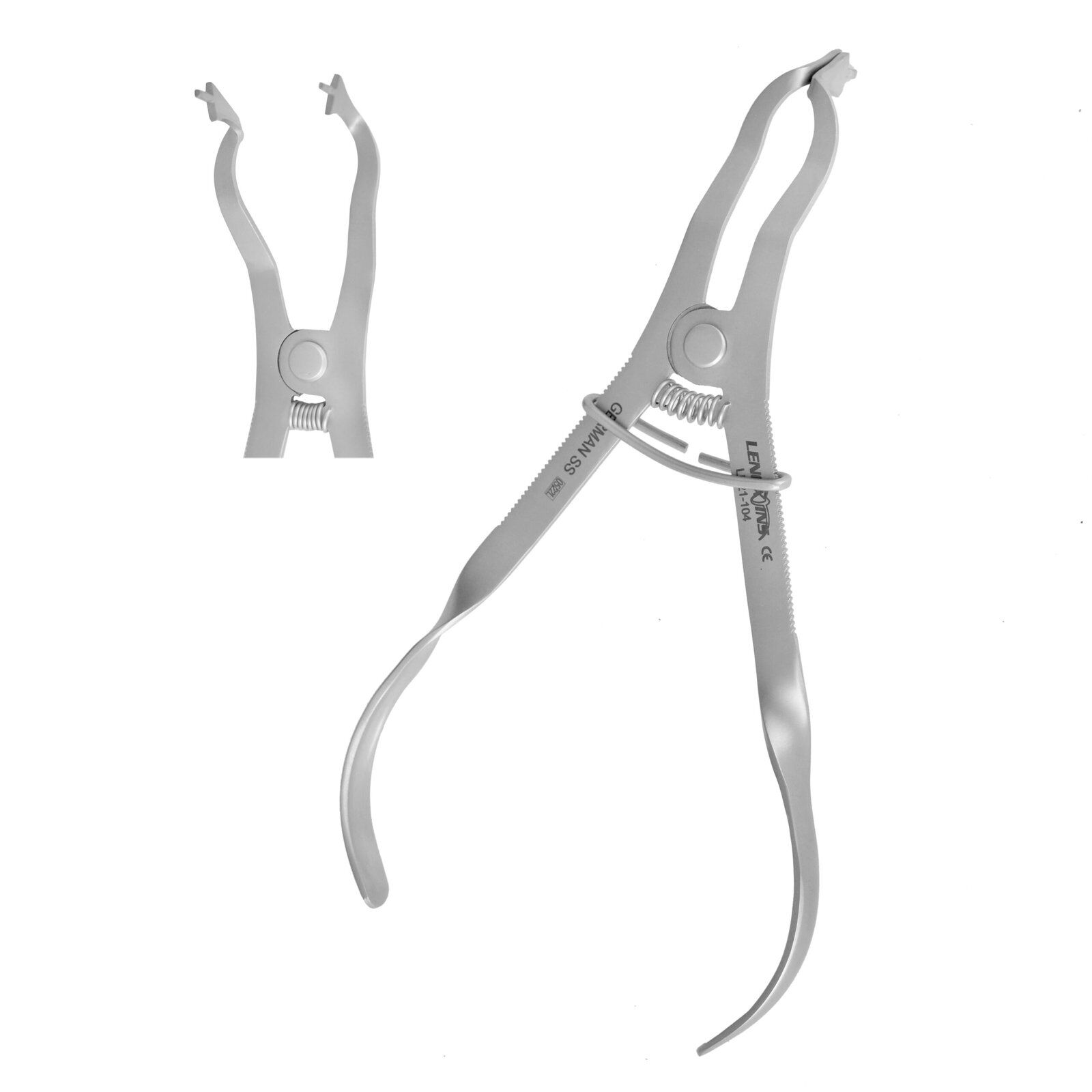 Ivory Light Weight Rubber Dam Forceps - Image 1
