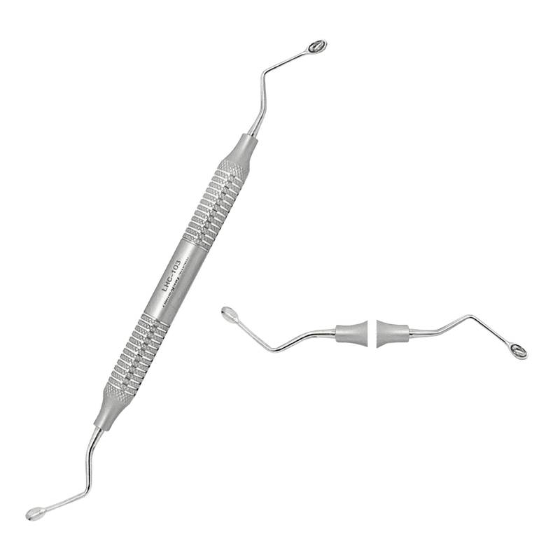 LHC-103-1X-Hemingway-4mm-4mm-German-SS-High-Quality-Dental-Instruments-copy.jpg Dental Curette Hemingway 4mm/4mm - Image 1