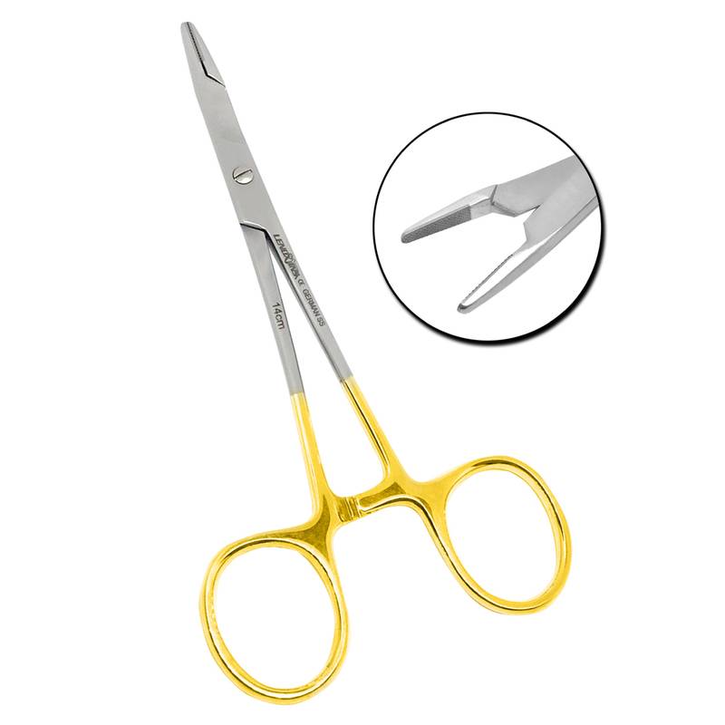 Olsen-Hegar Needle Holder With Scissors TC 14cm - Image 1