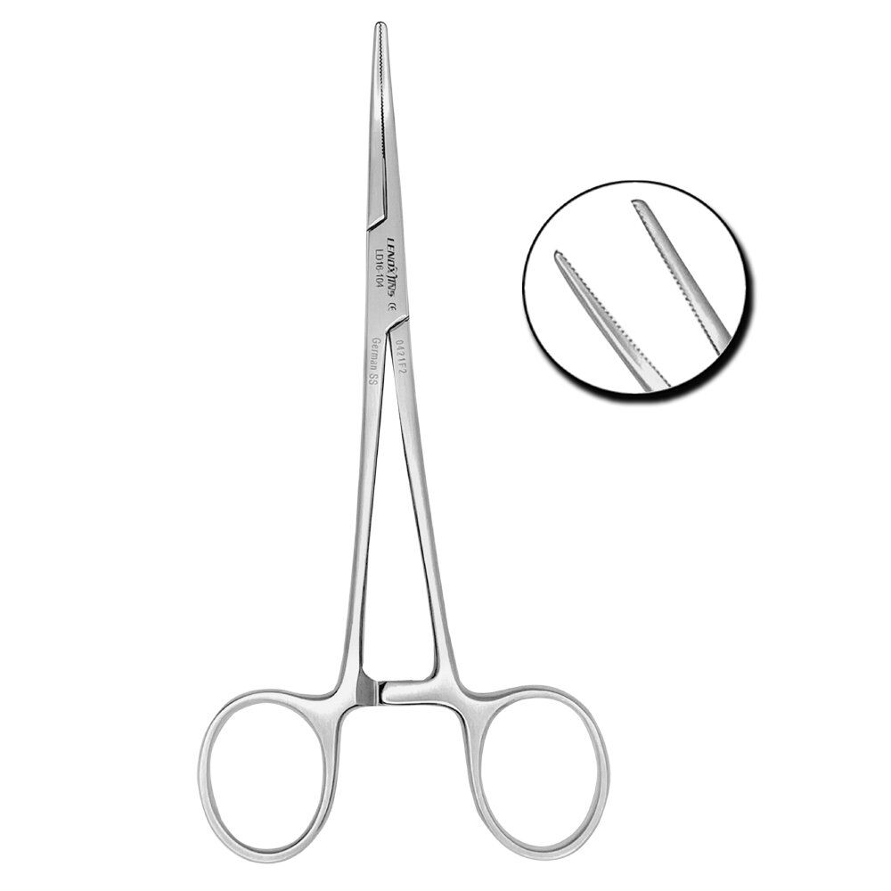 LD16-104-Kelly-Rankin-Hemostatic-Forceps-16cm-Curved-Dental-Surgical-Instruments-copy-2.jpg Kelly-Rankin Forceps 16cm Curved - Image 1