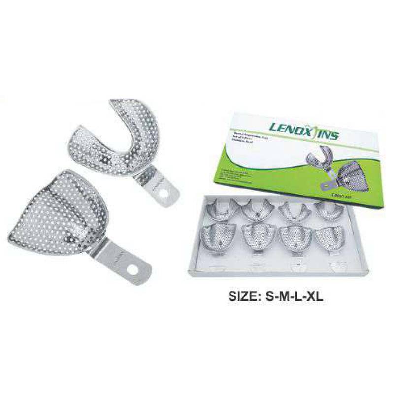 LDS37-103-1.jpg Impression Trays Edentulous Perforated Set of 8 - Image 1