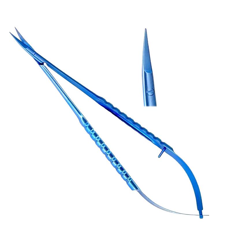 Micro Scissors Castroviejo 17cm Curved Titanium - Image 1