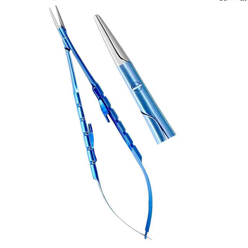 LDTT15-12-Titanium-Micro-Castrovijo-Needle-Holder-Straight-16cm-Surgical-Dental-Instrument.jpg Micro Castrovijo Needle Holder Straight 16cm Titanium - Image 1