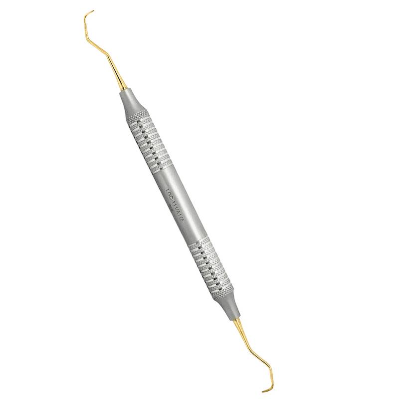 LGC-111-Gracey-Curettes-3-4-440c-1.jpg Periodontal Gracey Curettes 3/4 - G-Line Gold - Image 1