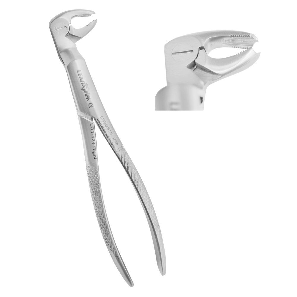 Wisdom-Extracting-Forcep-Routurier-22-1-2R-lower-molar-copy.jpg Extracting Forceps Routurier (# 22 1/2 R) Lower Molars and Wisdoms, Right - Image 1