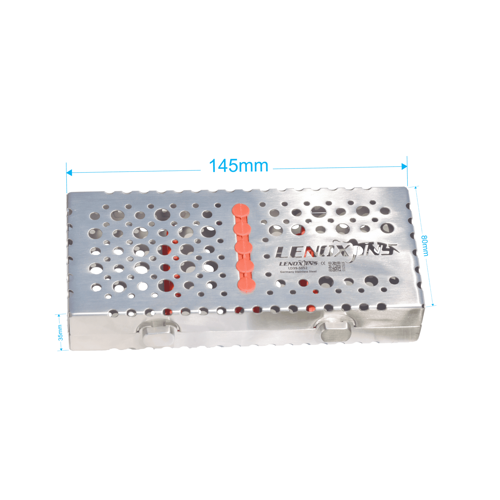 Dental Cassette For 5pcs Removeable Lid, 145x80x35mm - SteriFlow Series - Image 1