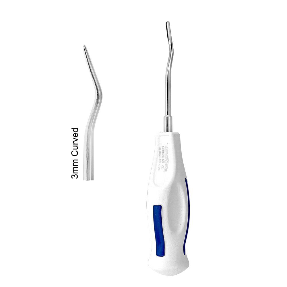 Dental Luxating Elevator Inverted Curved 3mm by Lenox Instruments – Precision tool for atraumatic extractions