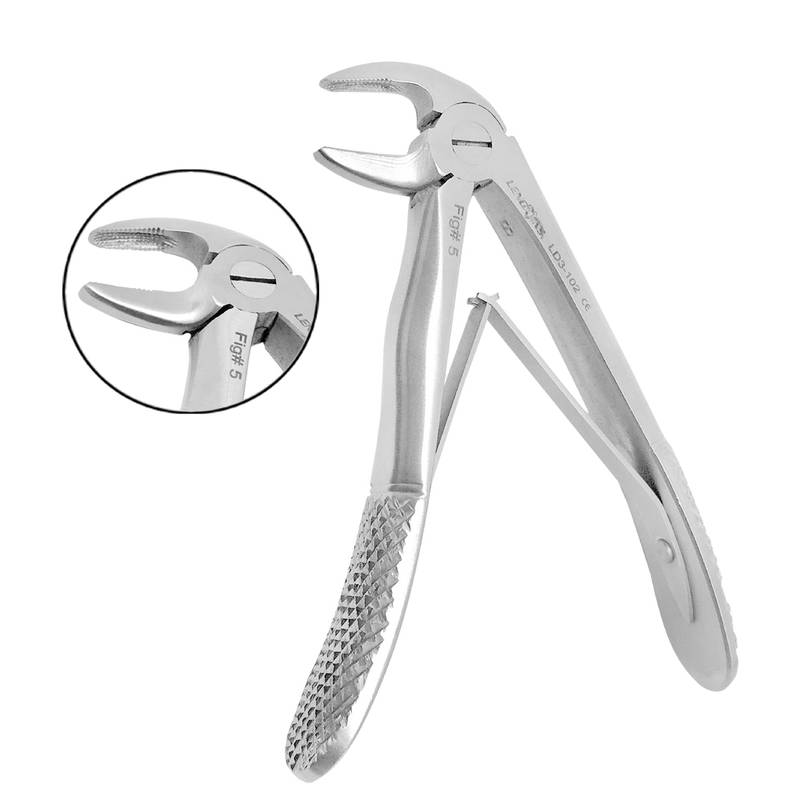 LD3-102-Dental-Pedo-Extracting-Forceps-Lower-Incisors.jpg Pedo Extracting Forceps English Pattern Klein #5 Lower Incisors - Image 1