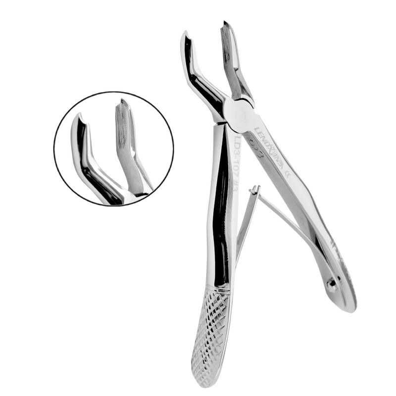 Pedo Extracting Forceps English Pattern Klein #3 Pedodontic Upper Molars Universal - Image 1