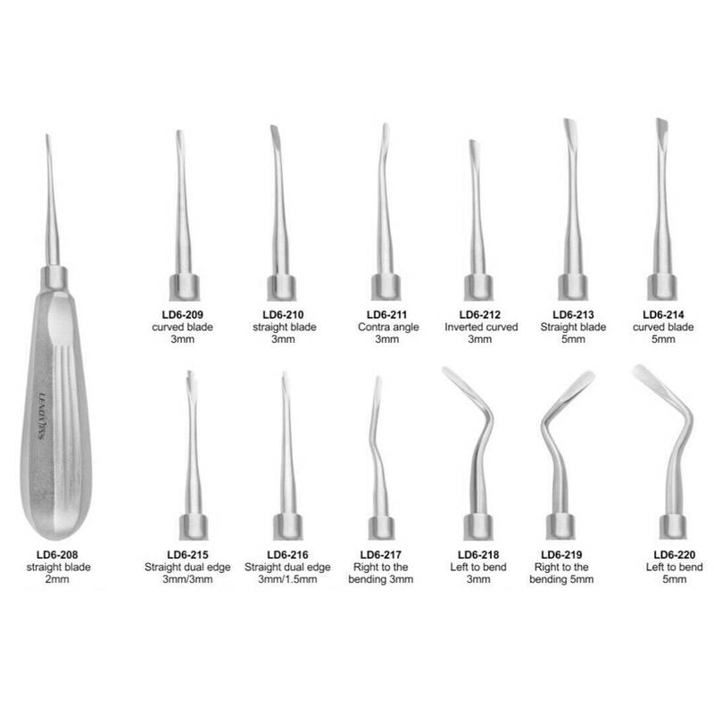 LD6-208-220-Dental-Luxating-Elevators-Set-Of-13pcs.jpg Dental Luxating Elevators Set of 13pcs - Image 1