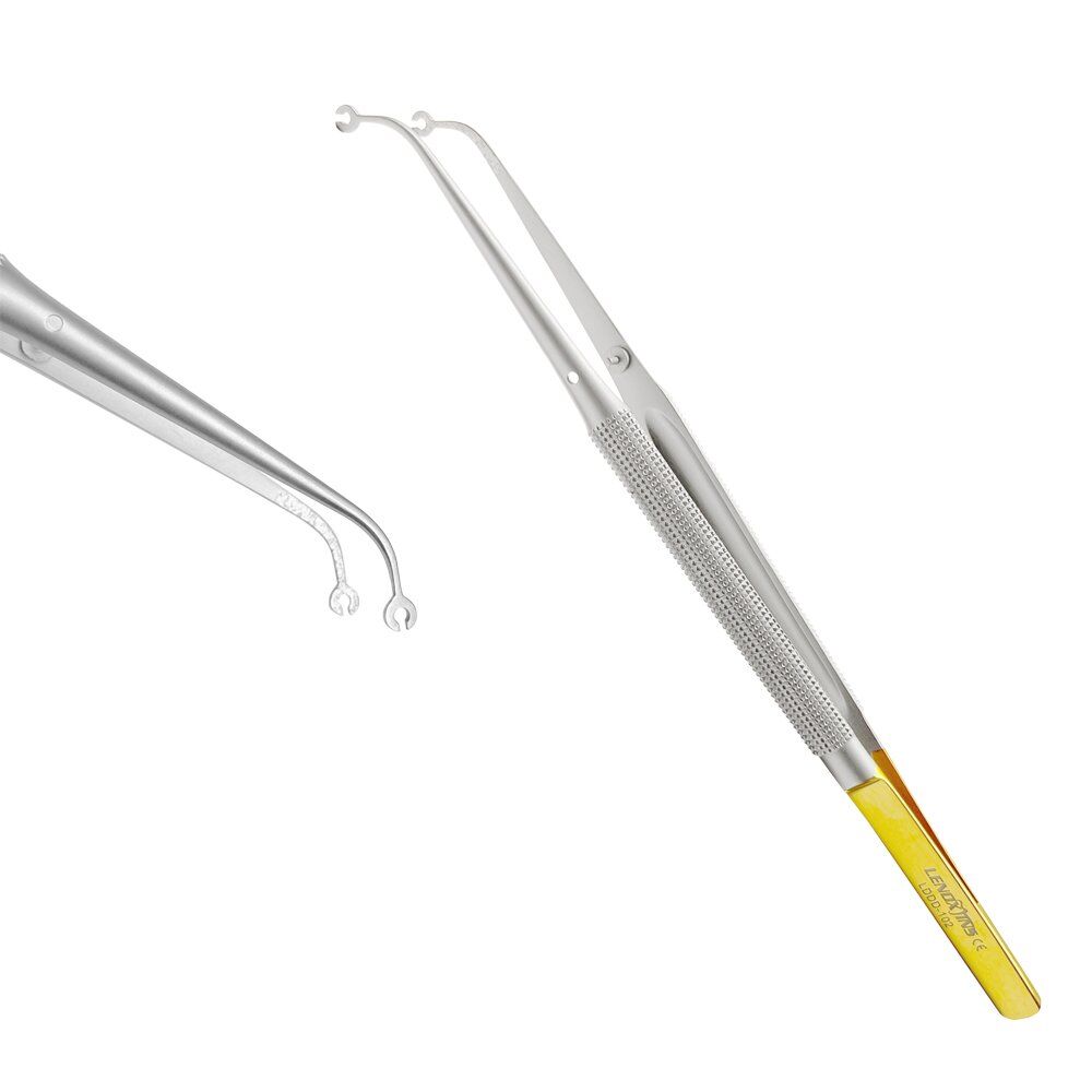 Corn Suture Forceps 17cm Diamond Dust Coated - Image 1
