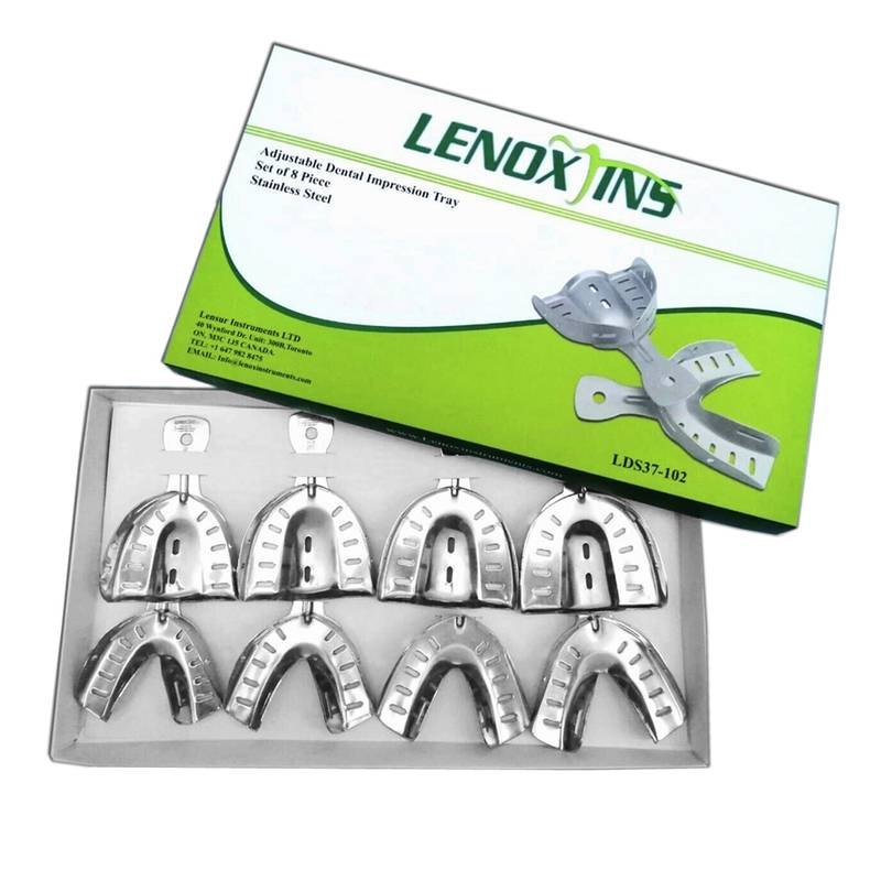 Impression Trays Dentulous Perforated Set of 8 - Image 1