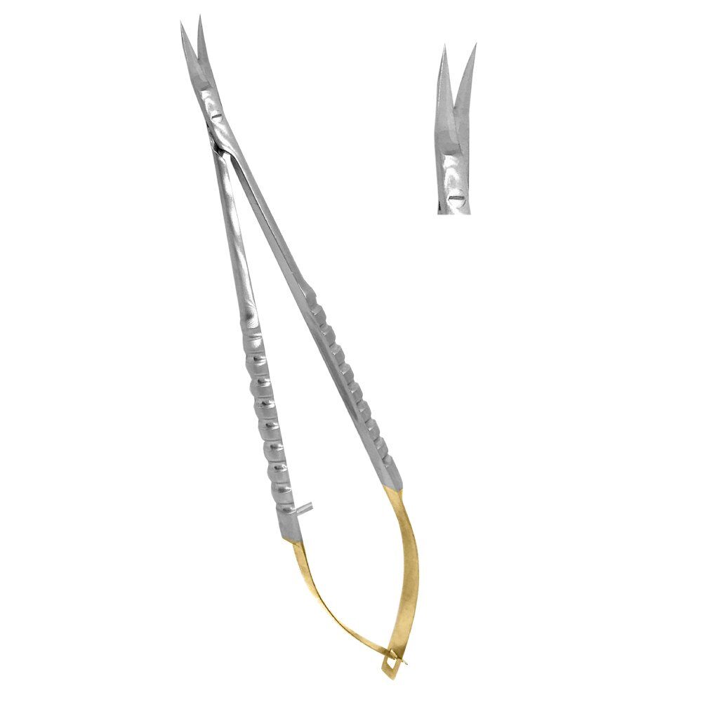 Castroviejo Surgical Scissors, 15cm Curved TC - Image 1