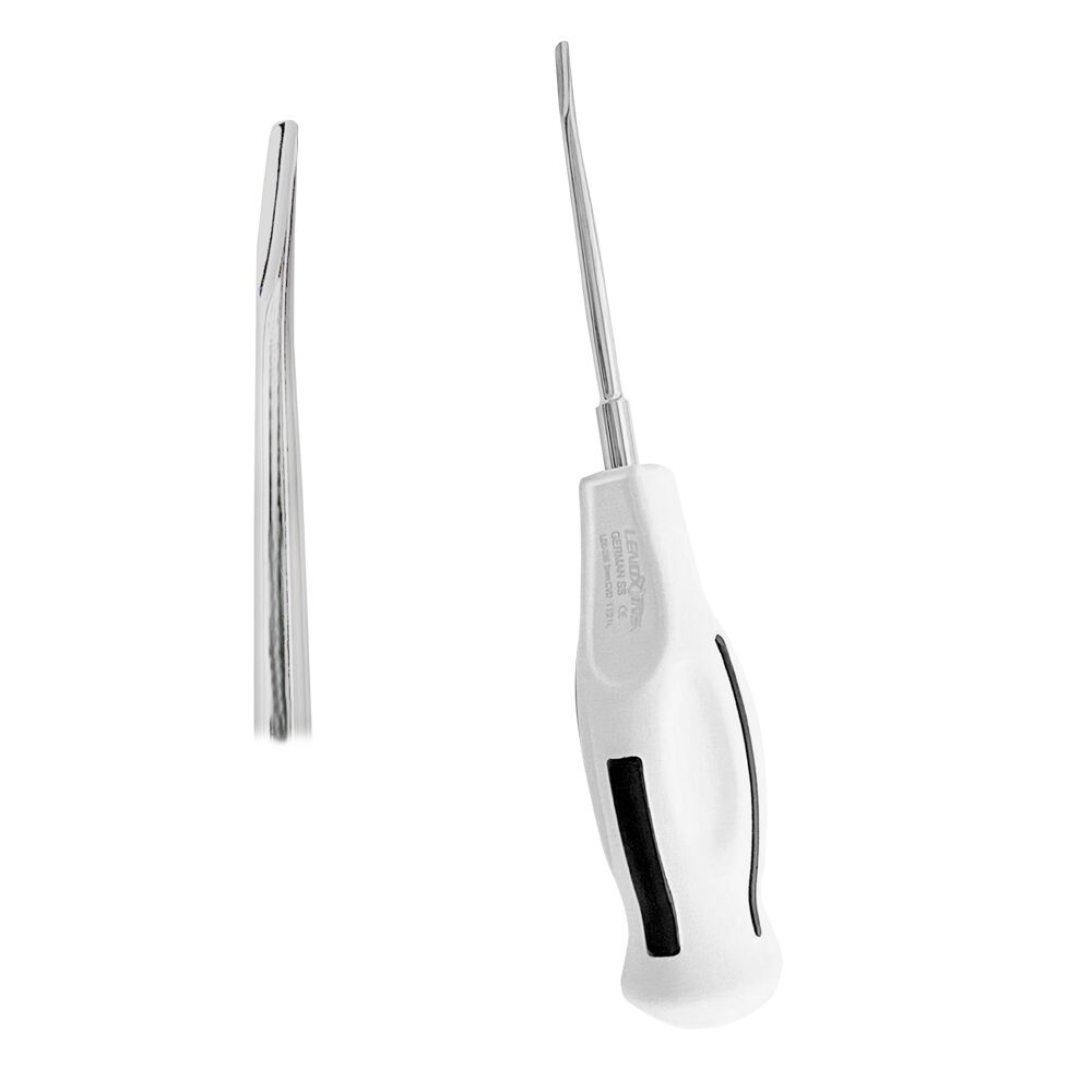 Dental Luxating Elevator Curved 3mm by Lenox Instruments &ndash; Precision instrument for atraumatic curved-angle tooth extractions