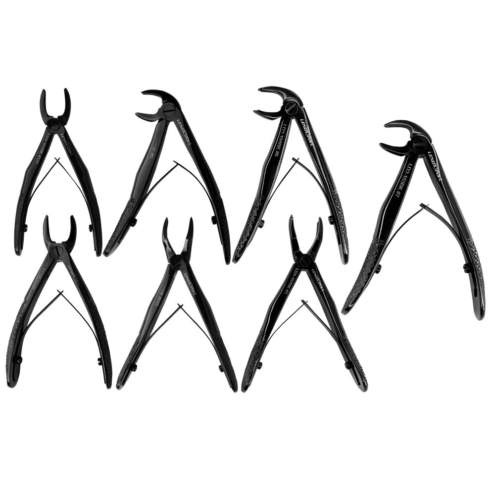 Black-copy-1.jpg Pediatric Extracting Forceps Set of 7 - Image 1