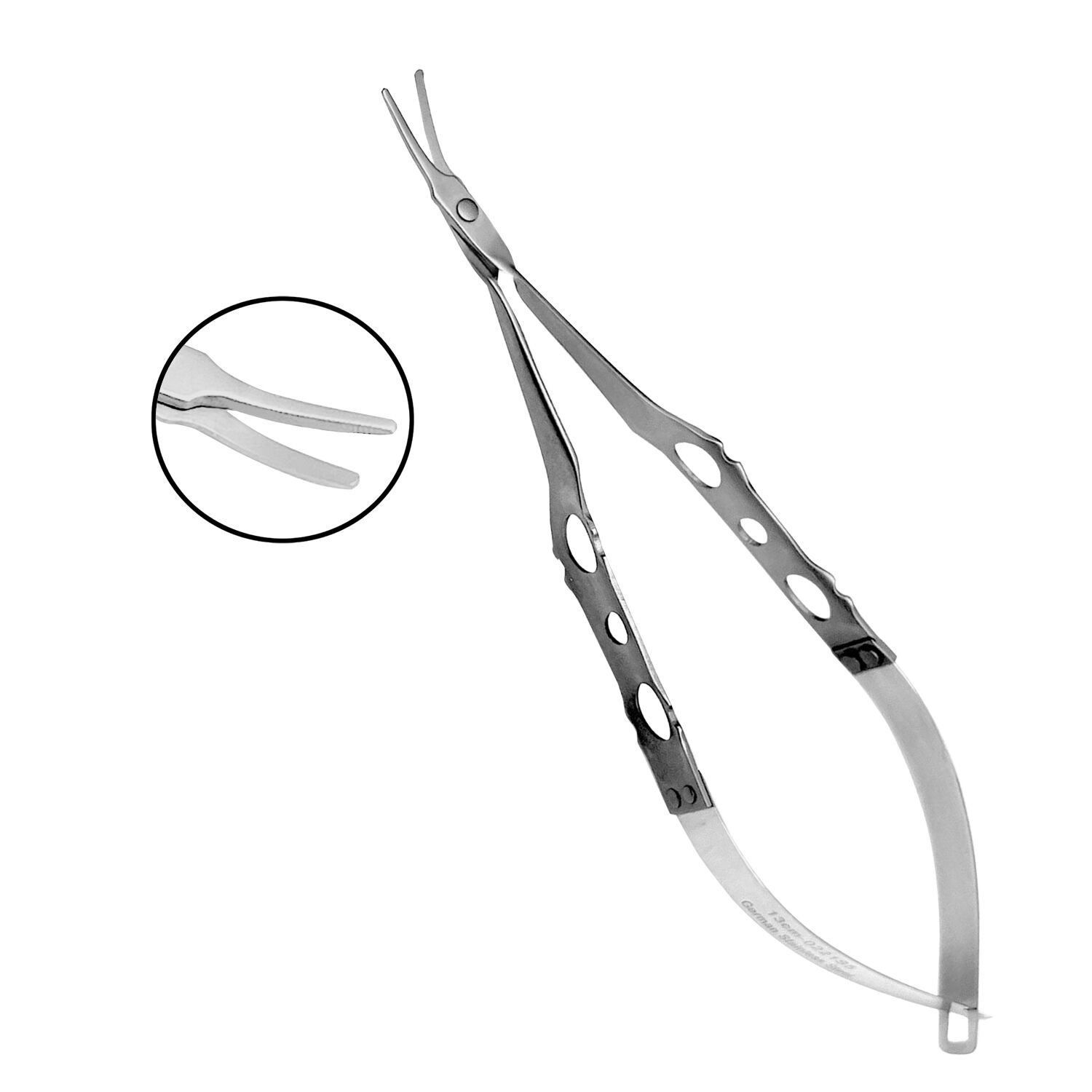 Dental-Fearherlite-Duck-Micro-Scissors-Curved-copy.jpg Fearherlite Micro Duck Blade Scissors - Image 1