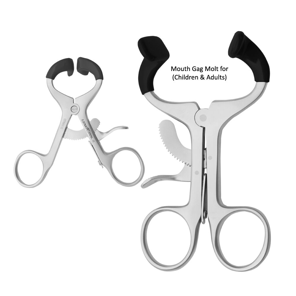 Dental-Self-Retaining-Mouth-Gage-Set.-Child-Adult-Dental-instruments-Stainless-1.jpg Mouth Gags Self Retaining, Medium Children - Image 1