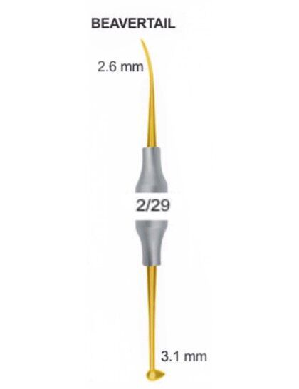 LBU-104-Burnishers-2-29-BEAVERTAIL-2.6-mm-3.1-mm.jpg Burnishers 2/29 BEAVERTAIL 2.6 mm / 3.1 mm-TT Gold Points - Image 1