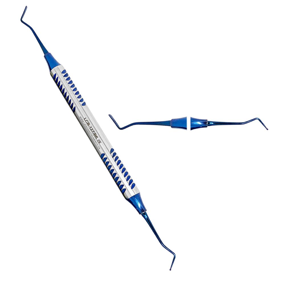 LCB-127-Dental-Composite-Filling-Instruments-Blue-Titanium-Coated-copy.jpg Composite Filling Instrument - Double Ended Ball Burnishers / Horizontal Small Universal - Image 1