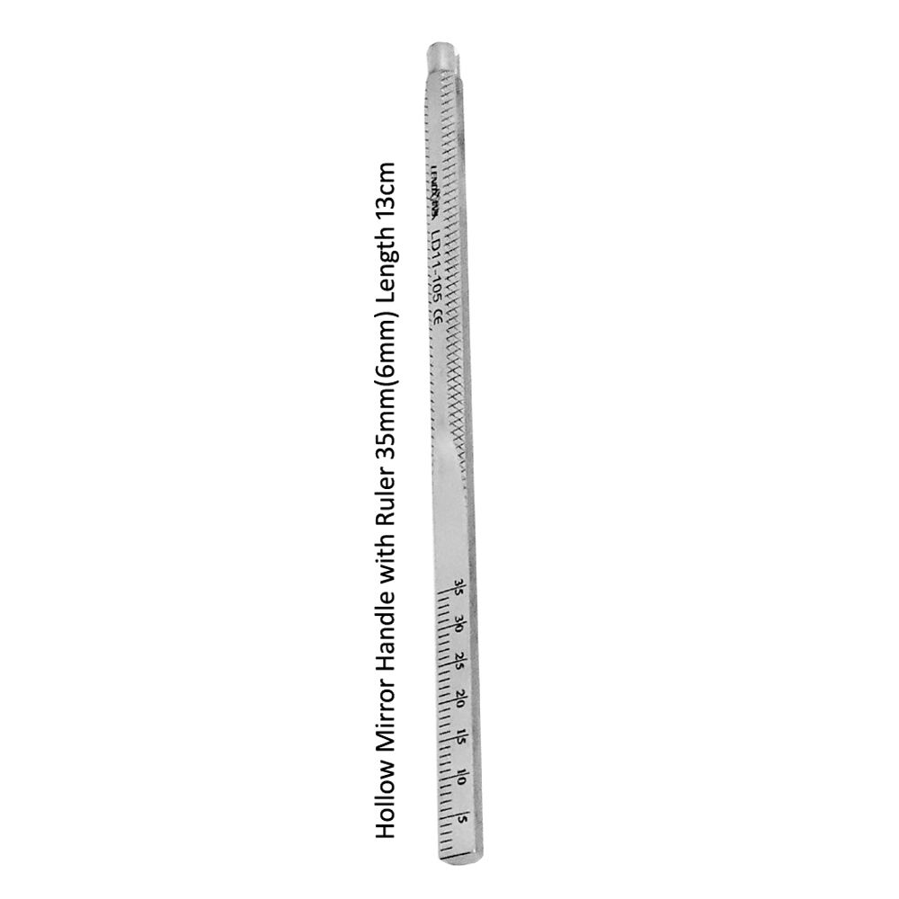 LD11-105-Mirror-Handle.jpg Dental Mirror Handle Stem with Ruler 35mm(6mm) length 13cm - Image 1