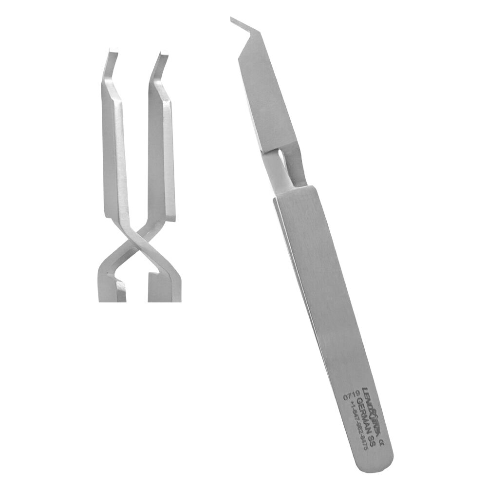 LD13-117-Dental-Bracket-Holding-Tweezers-copy-1.jpg Bonding Bracket Tweezers 13.5cm - Image 1
