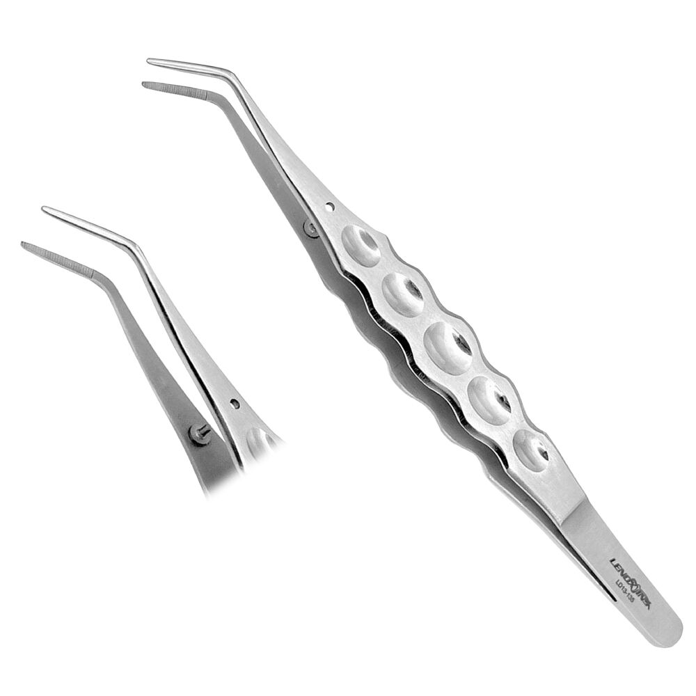 LD13-135-2x-Dental-Cotton-Pliers-Dental-Exam-Endodontic-Instruments-Germany-stainless-copy-2.jpg Cotton Pliers - Wide Grip - Image 1