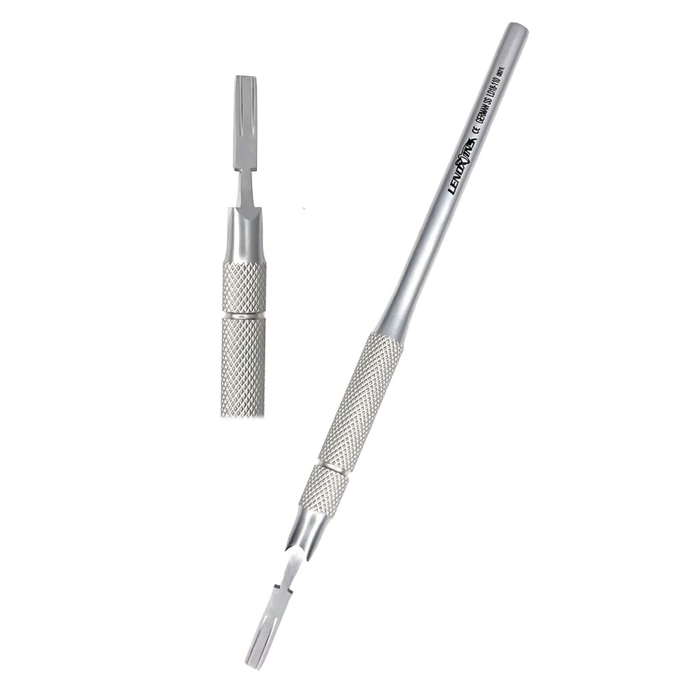 LD18-110-Double-Blade-Scalpel-Handle-Straight.jpg Double Blade Scalpel Handle Straight - Image 1