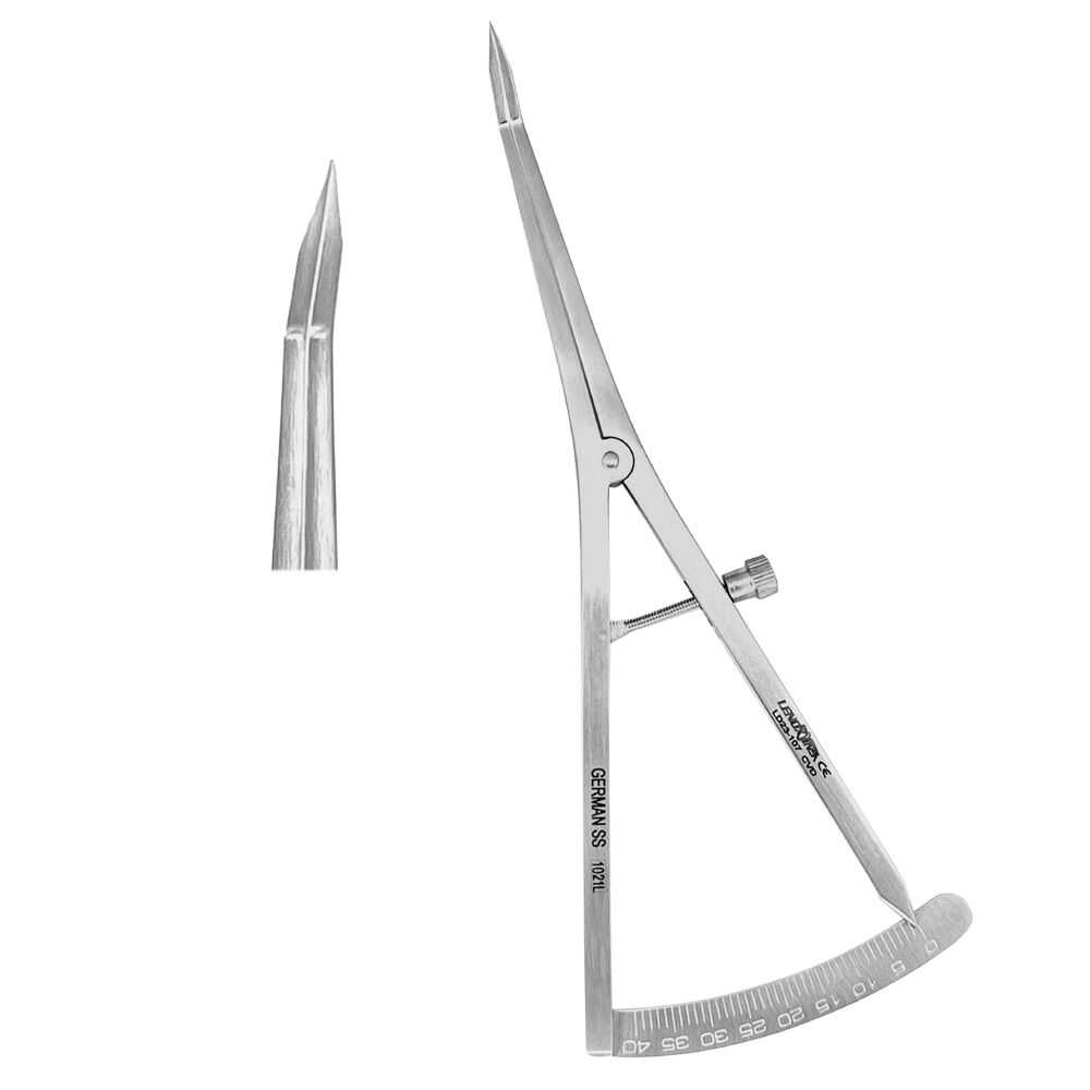 LD23-107-Dental-Castroviejo-Measuring-Caliper-Implant-Orthodontic-Instruments-Long-17cm-copy-1.jpg Castroviejo Measuring Caliper 18cm CVD - Image 1