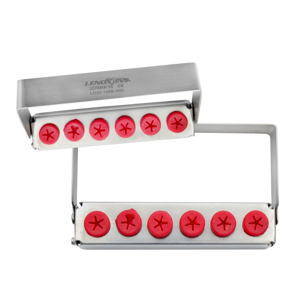 LD32-128B-Dental-Implants-Bur-Holder-copy-1-1.jpg Bur Holder for 6 - Image 1