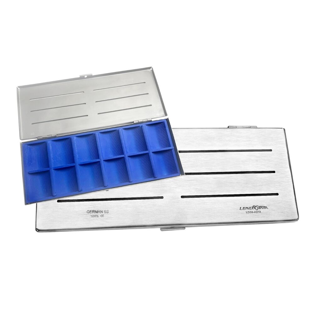 LD39-4070-Cassette-for-Implants-with-12-Small-Compartments-1-1.jpg Dental Cassette For Implants - Image 1