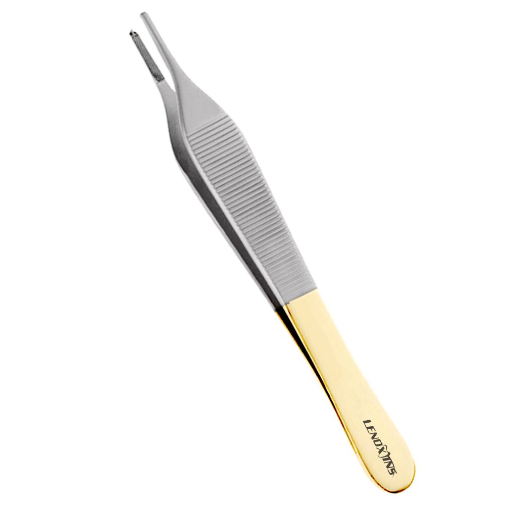 LDTC-101-Adson-Forceps-12cm-1x2-TC.jpg Adson Tissue Forceps 12cm 1x2 TC - Image 1