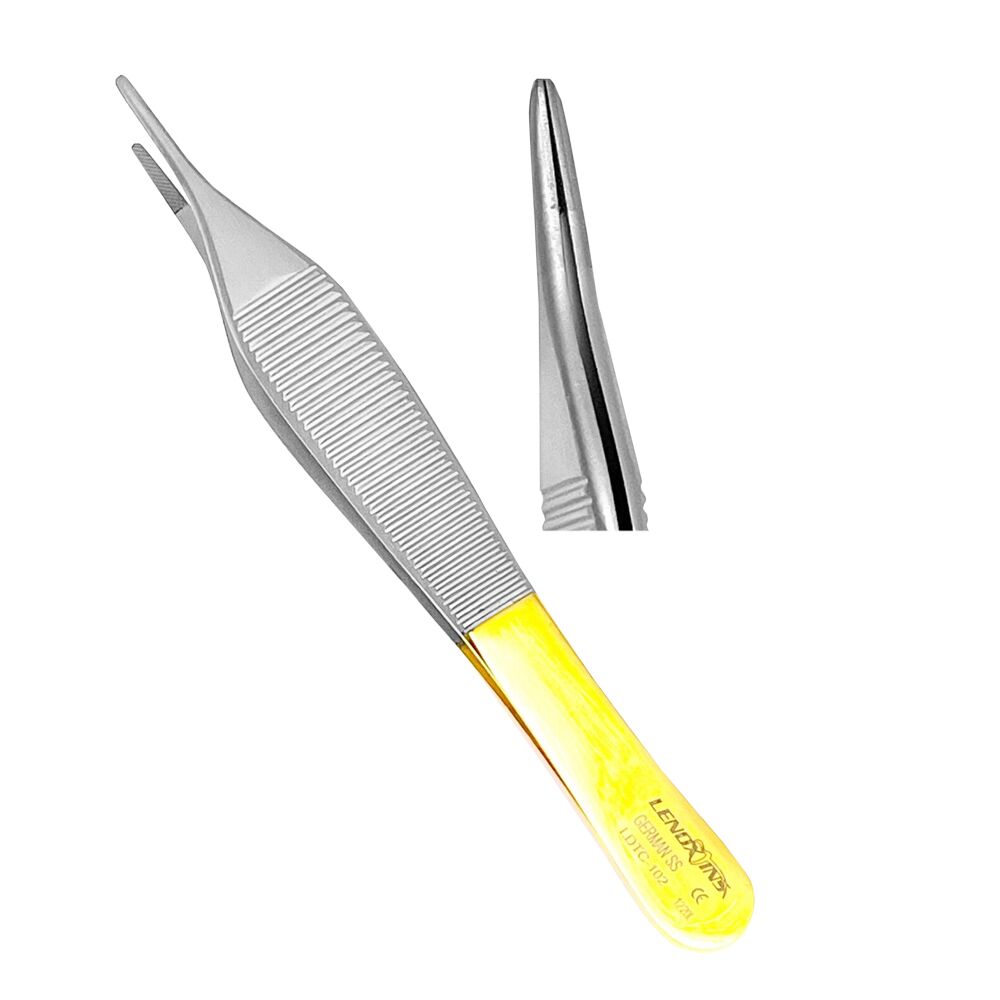 Adson Forceps 12cm &ndash; Tungsten Carbide (TC) Tips - Image 1