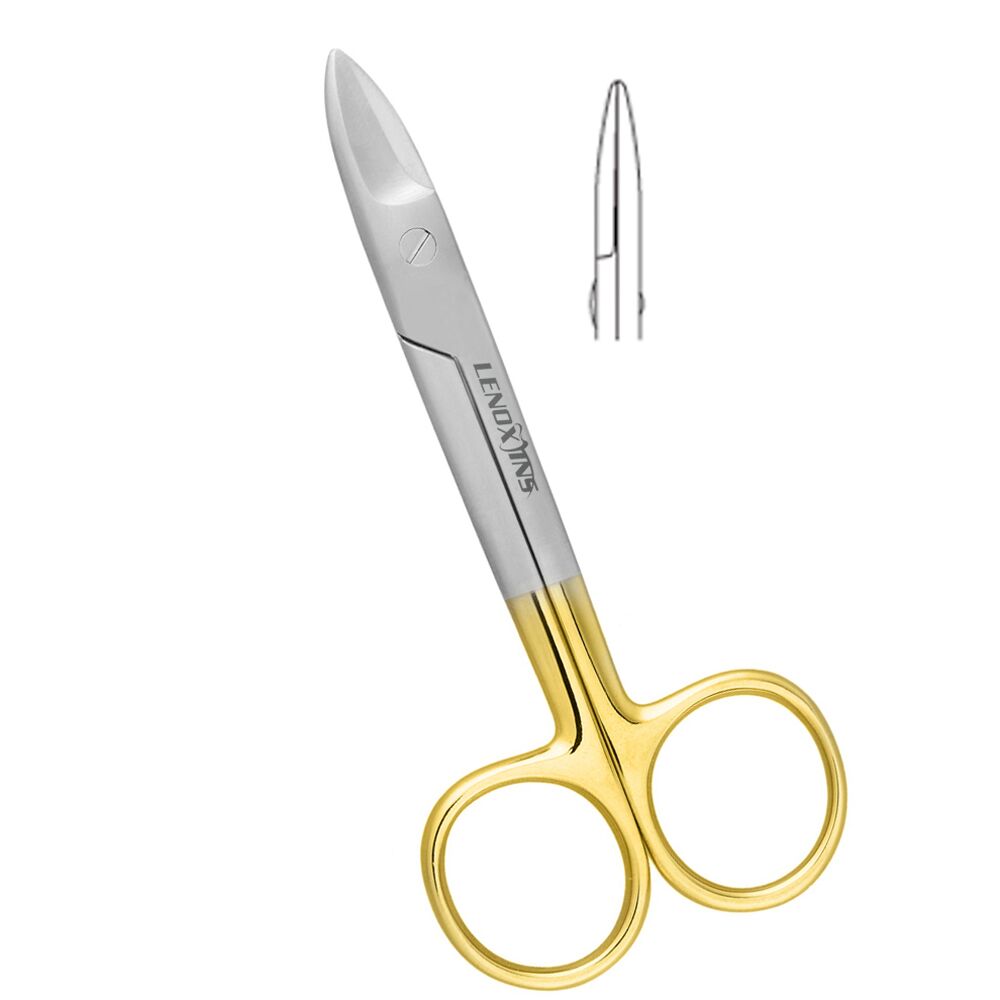LDTC2-111-Beebee-Crown-Scissors-110mm-Saw-edge-Straight-1.jpg Kelly Scissors 16cm Curved TC - Image 1