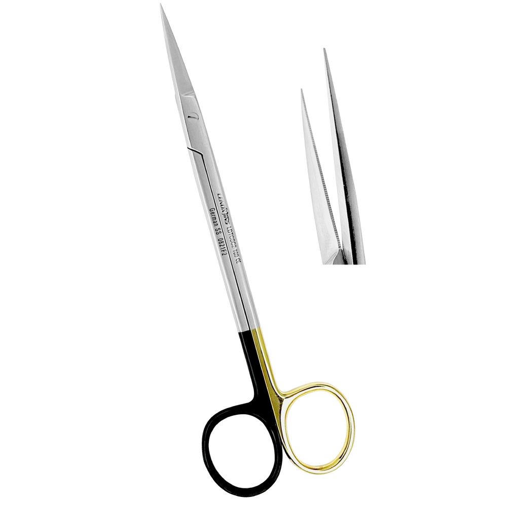 LDTCSC2-109-Super-Cut-Kelly-Scissors-16cm-TC-Insert-Straight-Surgical-Dental-Instruments-copy-1.jpg Kelly Scissors 16cm Straight TC-Super Cut Micro Serrated - Image 1