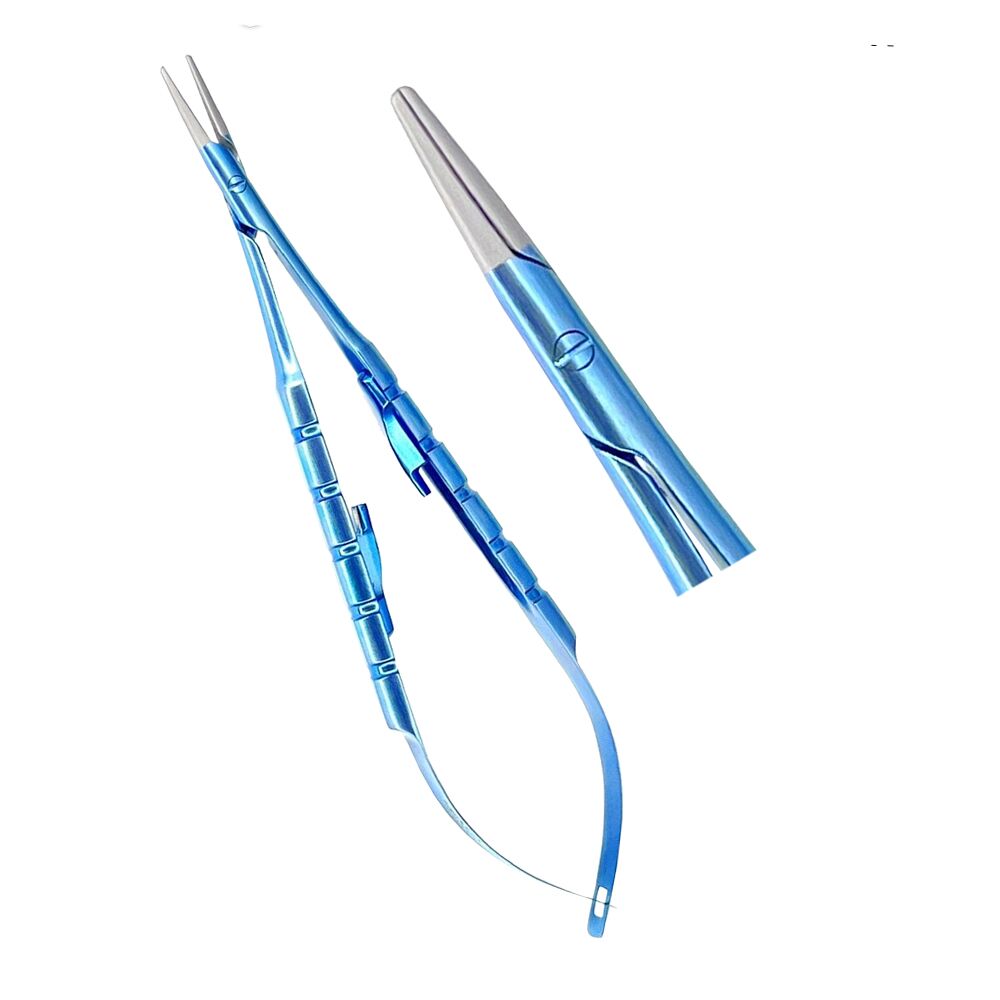 Micro Castrovijo Needle Holder Straight 14cm Titanium - Precision Surgical Instrument - Image 1